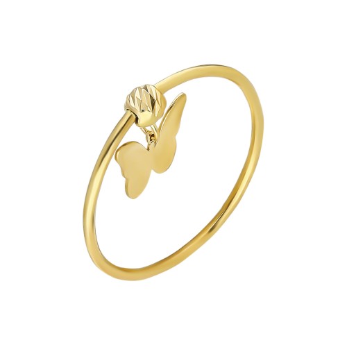 Glorria 14k Solid Gold Dorika Butterfly Ring Glorria 14k Solid Gold Dorika Butterfly Ring
