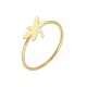 Glorria 14k Solid Gold Dragonfly Ring