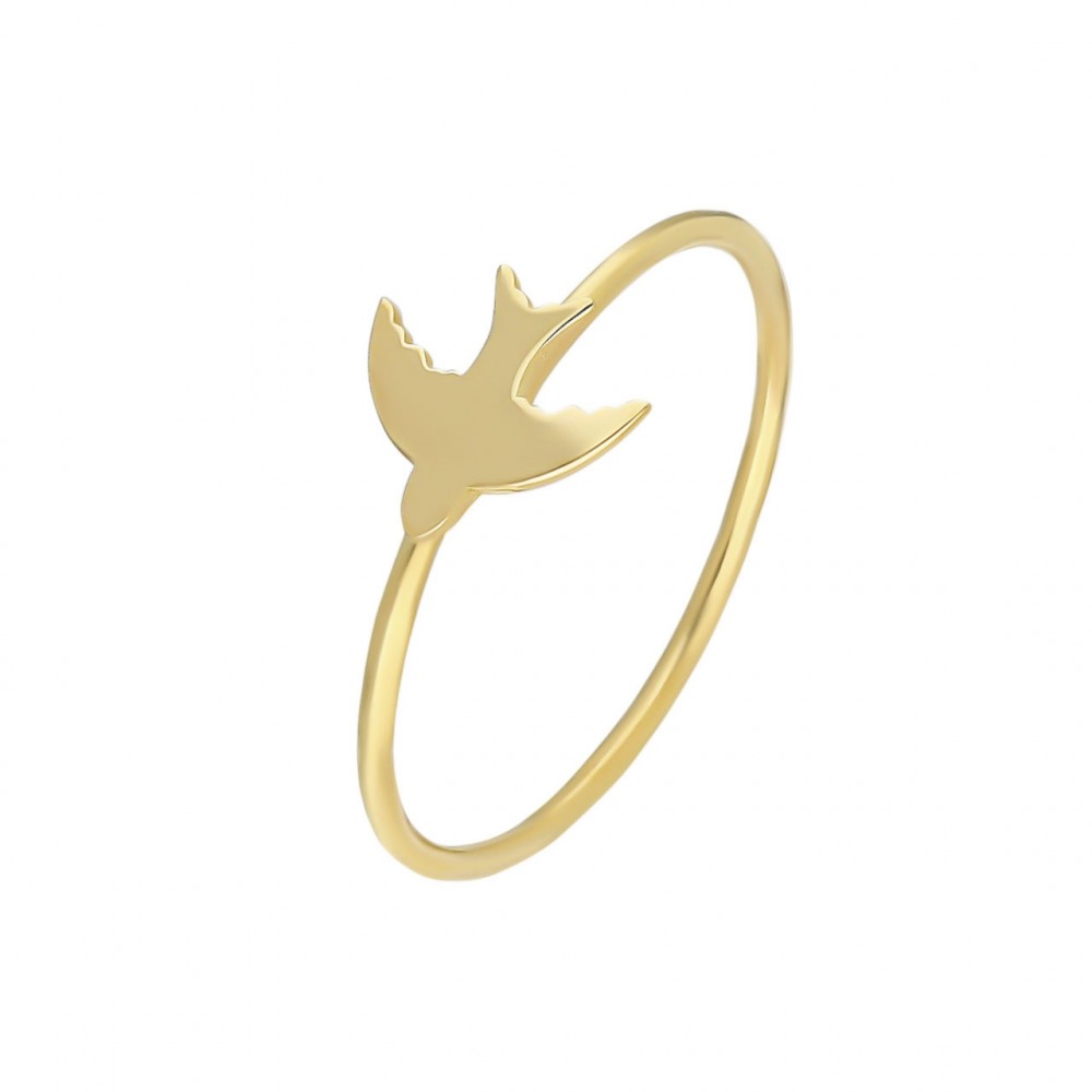 Glorria 14k Solid Gold Phoenix Ring