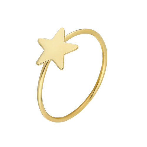 Glorria 14k Solid Gold Star Ring Glorria 14k Solid Gold Star Ring