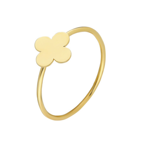 Glorria 14k Solid Gold Clover Ring Glorria 14k Solid Gold Clover Ring