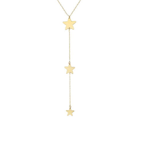 Glorria 14k Solid Gold Star Necklace Glorria 14k Solid Gold Star Necklace