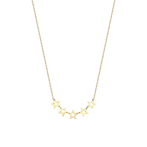 Glorria 14k Solid Gold Star Necklace Glorria 14k Solid Gold Star Necklace