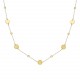 Glorria 14k Solid Gold Dorika Plaque Necklace