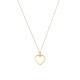 Glorria 14k Solid Gold Heart Necklace