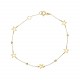 Glorria 14k Solid Gold Dorika Star Bracelet