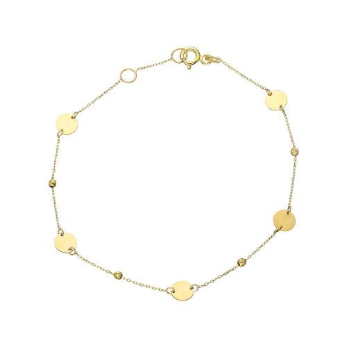 Glorria 14k Solid Gold Dorika Plaque Bracelet Glorria 14k Solid Gold Dorika Plaque Bracelet