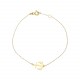 Glorria 14k Solid Gold Anchor Bracelet