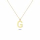 Glorria 14k Solid Gold Letter G Necklace