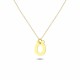 Glorria 14k Solid Gold Letter Ö Necklace