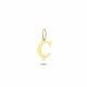 Glorria 14k Solid Gold Letter Ç Pendant