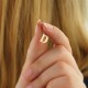 Glorria 14k Solid Gold Letter D Pendant