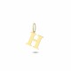 Glorria 14k Solid Gold Letter H Necklace