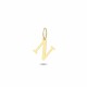 Glorria 14k Solid Gold Letter N Pendant