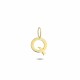 Glorria 14k Solid Gold Letter Q Pendant