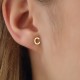 Glorria 14k Solid Gold C Letter Earring