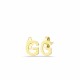 Glorria 14k Solid Gold G Letter Earring