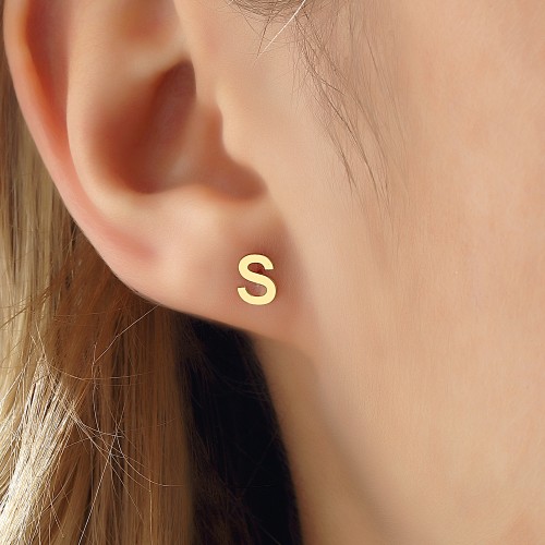 New S925 Silver Needle Netflix The Same Letter Earrings Simple Thin Face  Earrings Double G Women′ S Fashion Earrings - China Hoop Earrings and Bulk  Hoop Earrings price | Made-in-China.com