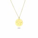 Glorria 14k Solid Gold Gemini Zodiac Necklace