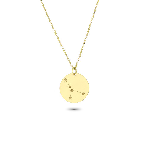 Glorria 14k Solid Gold Cancer Zodiac Necklace Glorria 14k Solid Gold Cancer Zodiac Necklace
