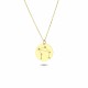 Glorria 14k Solid Gold Libra Zodiac Necklace