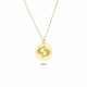 Glorria 14k Solid Gold Pisces Zodiac Necklace