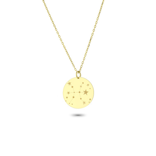 Glorria 14k Solid Gold Pisces Zodiac Necklace Glorria 14k Solid Gold Pisces Zodiac Necklace