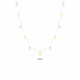 Glorria 14k Solid Gold Circle Luck Necklace