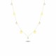 Glorria 14k Solid Gold Flower Luck Necklace