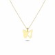 Glorria 14k Solid Gold Butterfly Necklace