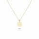 Glorria 14k Solid Gold Flower Necklace