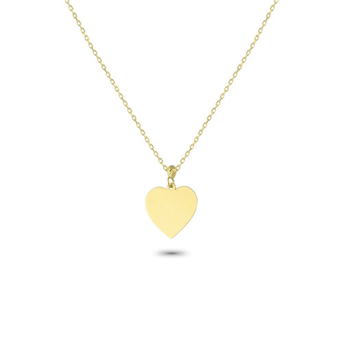 Glorria 14k Solid Gold Heart Necklace Glorria 14k Solid Gold Heart Necklace