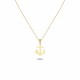 Glorria 14k Solid Gold Anchor Necklace