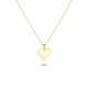 Glorria 14k Solid Gold Heart Infinity Necklace