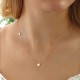 Glorria 14k Solid Gold Star Necklace