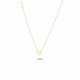 Glorria 14k Solid Gold Circle Necklace