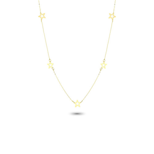 Glorria 14k Solid Gold Star Necklace Glorria 14k Solid Gold Star Necklace