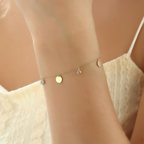 Glorria 14k Solid Gold Circle Bracelet Glorria 14k Solid Gold Circle Bracelet