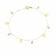 Glorria 14k Solid Gold Heart Bracelet