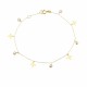 Glorria 14k Solid Gold Flower Bracelet