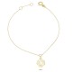 Glorria 14k Solid Gold Oyster Bracelet