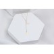 Glorria 14k Solid Gold Moon Star Necklace