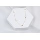 Glorria 14k Solid Gold Ball Necklace