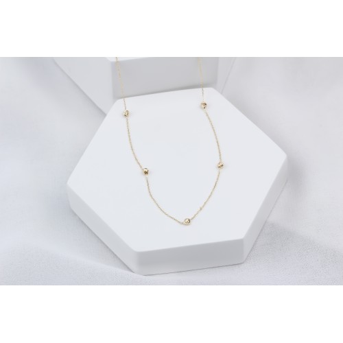 Glorria 14k Solid Gold Dorica Necklace Glorria 14k Solid Gold Dorica Necklace