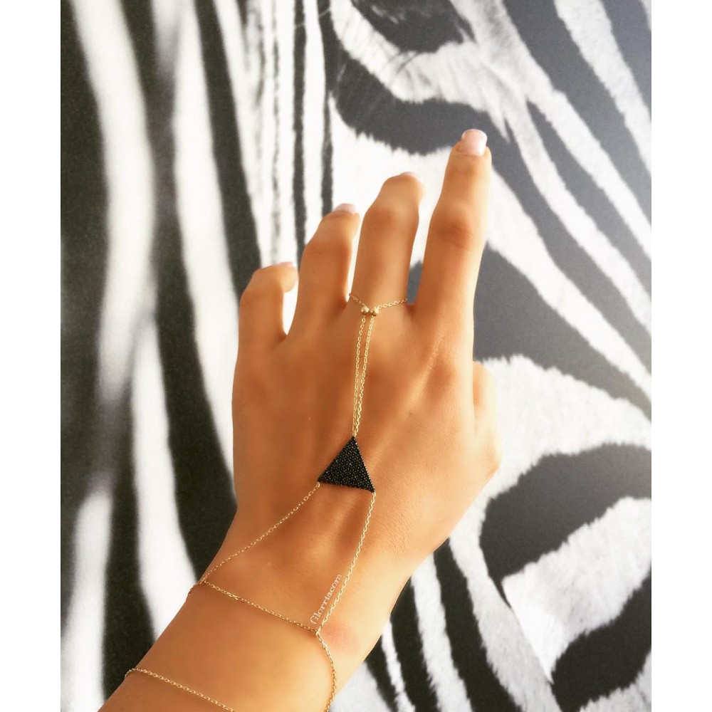 Glorria 14k Solid Gold Shahmaran Bracelet