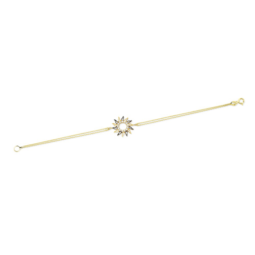 Glorria 14k Solid Gold Sun Bracelet Glorria 14k Solid Gold Sun Bracelet