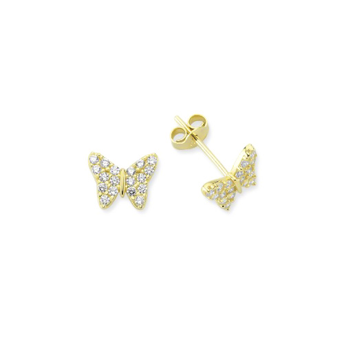 Glorria 14k Solid Gold Butterfly Earring Glorria 14k Solid Gold Butterfly Earring