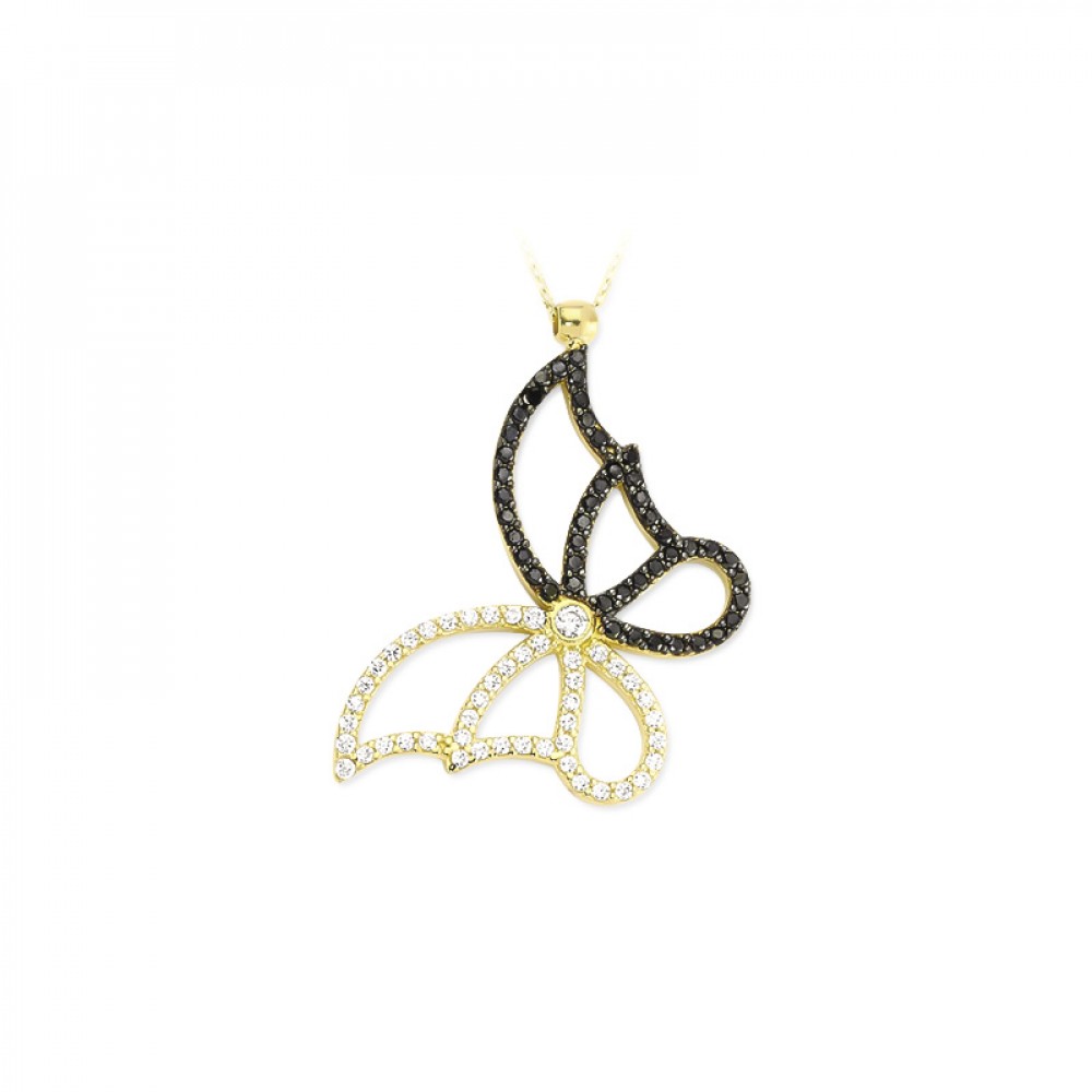 Glorria 14k Solid Gold Butterfly Necklace Glorria 14k Solid Gold Butterfly Necklace