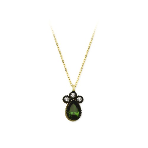 Glorria 14k Solid Gold Drop Necklace Glorria 14k Solid Gold Drop Necklace