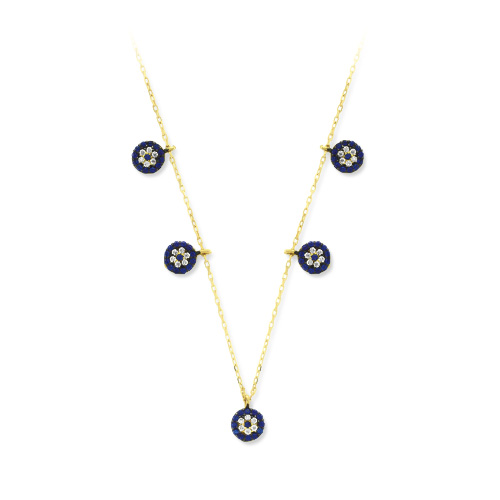 Glorria 14k Solid Gold Luck Necklace Glorria 14k Solid Gold Luck Necklace